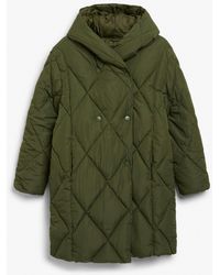 Monki - Oversized Quilted Puffer Coat - Lyst