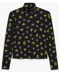 Monki - Stretchy Turtleneck Top - Lyst