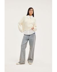 Monki - Structured Knit Sweater - Lyst