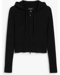 Monki - Strickjacke mit kapuze - Lyst