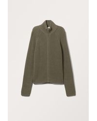 Monki - Cardigan Mit Zwei-Wege-Reißverschluss - Lyst