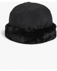 Monki - Soft Black Docker Hat - Lyst