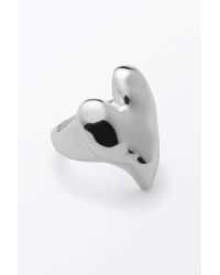 Monki - Irregular Shaped Heart Ring - Lyst