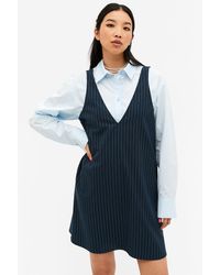 Monki - Short V-neck A-line Dress - Lyst