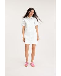 Monki - Short Sleeve Shirt Dress - Lyst