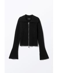 Monki - Strick-Cardigan Mit Reißverschluss - Lyst