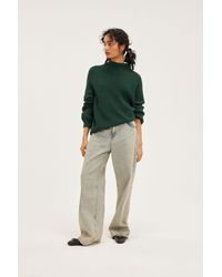 Monki - Vertical Knit Turtleneck Sweater - Lyst