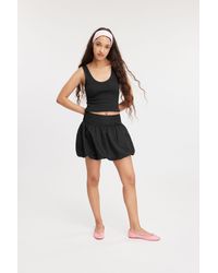 Monki - Laced Fitted Pointelle Tank Top - Lyst
