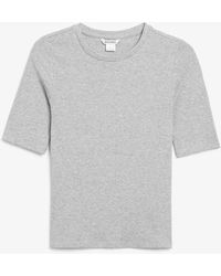 Monki - Weiches Körpernahes T-Shirt - Lyst