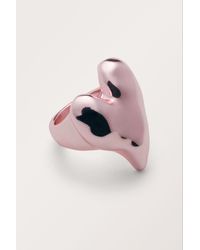 Monki - Irregular Shaped Heart Ring - Lyst