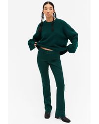 Monki - Low Waist Flared Tailored Trousers - Lyst
