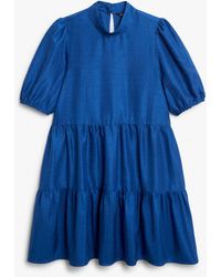 Monki - Shiny Babydoll Dress - Lyst