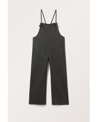 Monki - Loose Fit Denim Dungarees - Lyst