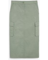 Monki - Cargo Maxi Skirt - Lyst
