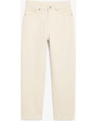 Monki Denim Yoko Off-white Jeans | Lyst Canada