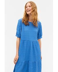 Monki Cotton Layered Flounce Dress in 