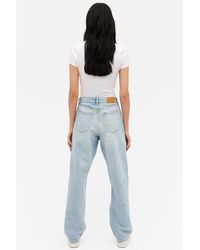 Monki Denim Yoko Jeans Light Blue 