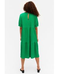 Monki Cotton Layered Flounce Dress in 