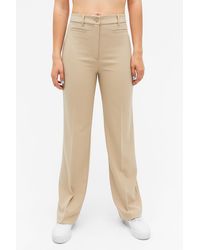 Monki Cotton High Waist Straight Leg 