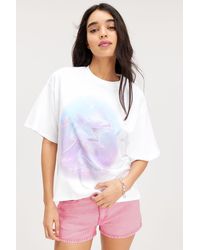 Monki - Oversized Washed T-Shirt - Lyst