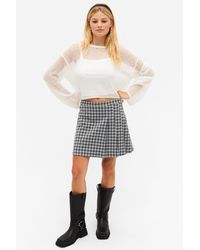 Monki - Side Pleat Tennis Skirt - Lyst