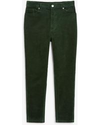 Monki - High Waist Ankle Length Corduroy Trousers - Lyst