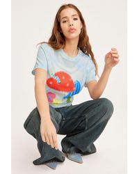 Monki - Graphic Printed T-Shirt - Lyst