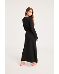 Monki - Soft Long Sleeve Maxi Dress - Lyst