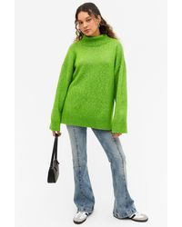 Monki - Oversized Long Sleeve Turtleneck Sweater - Lyst
