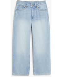 Monki Denim Maja Light Blue Jeans - Lyst