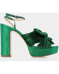 Loeffler Randall Natalia Sandals - - Emerald - Leather - Green