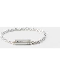 Le Gramme 11G Cable Chain Bracelet - - Silver - Weiß