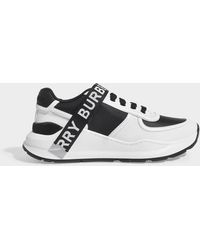 Burberry Ronnie Sneakers In White Leather