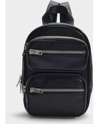 Alexander Wang Attica Soft Medium Backpack in Black Lamb Nappa Leather - Schwarz