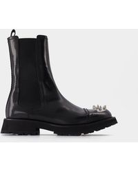 Alexander McQueen - Ankle Boots With Studs - Lyst