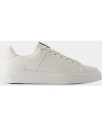 Balmain - B-court Leather Sneakers - Lyst