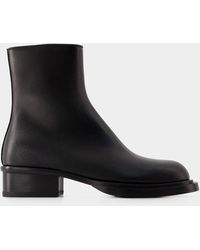 Alexander McQueen - Cuban Stack Ankle Boots - Lyst