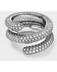 NUMBERING - Twisted Solid Pave Ring - Lyst