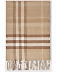 Burberry The Classic Check Cashmere Scarf - Natural