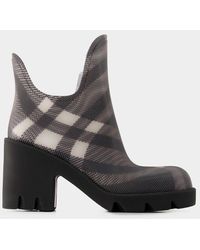 Burberry - Lf Marsh Heel Ankle Boots - Lyst