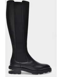 Alexander Wang Stiefeletten Andy in glattem, schwarzem Kalbsleder