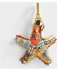 Burberry Star Fish Charm Bag Accessory In Orange Crystal - Multicolour