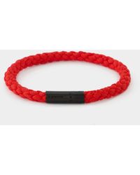 Le Gramme 5G Cable Orlebar Brown Bracelet - - Red - Titanium - Rot