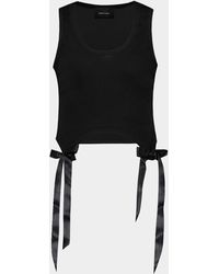 Simone Rocha - Tank Top With Bow Tails - Lyst