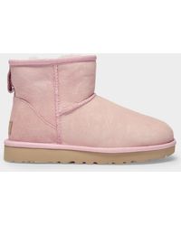UGG Denim Classic Mini Boot in Pink - Save 14% | Lyst