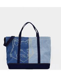 Maison Kitsuné - Fox Head Weekender Shopper Bag - Lyst