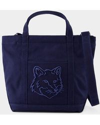 Maison Kitsuné - Fox Head Small Shopper Bag - Lyst