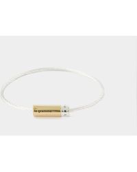 Le Gramme Bracelet 7G Cable - - Argent - Argenté/Doré - Blanc