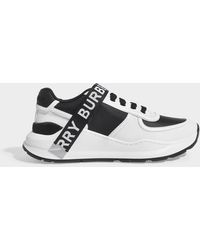 Burberry Ronnie Sneakers In White Leather
