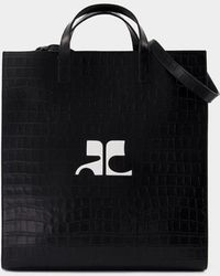Courreges - Heritage Croco Shopper Bag - Lyst